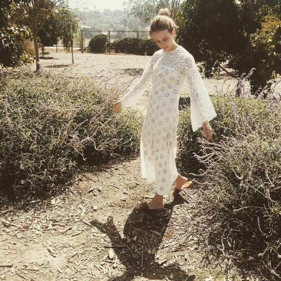 Doen Dresses & Skirts - DOEN Francoise Eyelet Dress Bell Sleeves